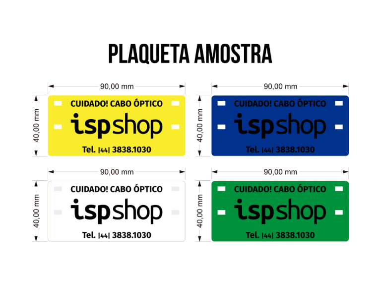 Plaquetas personalizadas: Identificando com qualidade.